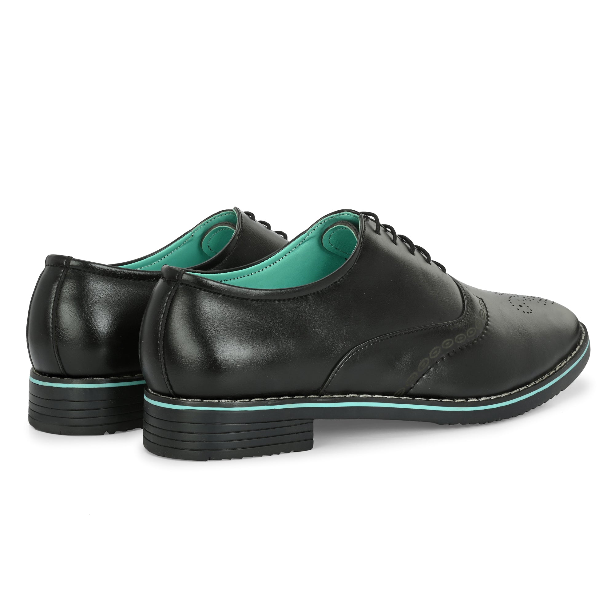 Noak NOAK HANDCRAFTED BLACK VEGAN LEATHER FORMAL LACE-UP SHOE