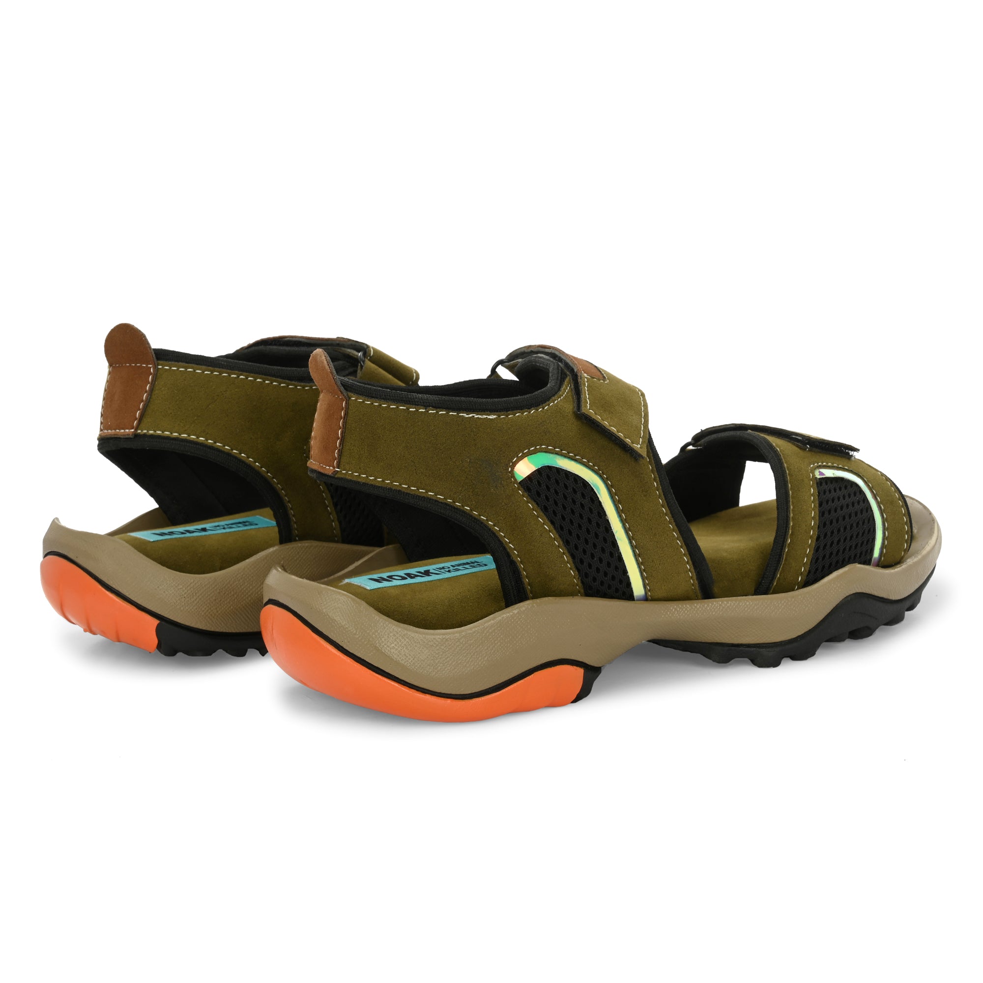 Noak NOAK HANDCARFTED OLIVE VEGAN LEATHER SPORT SANDAL