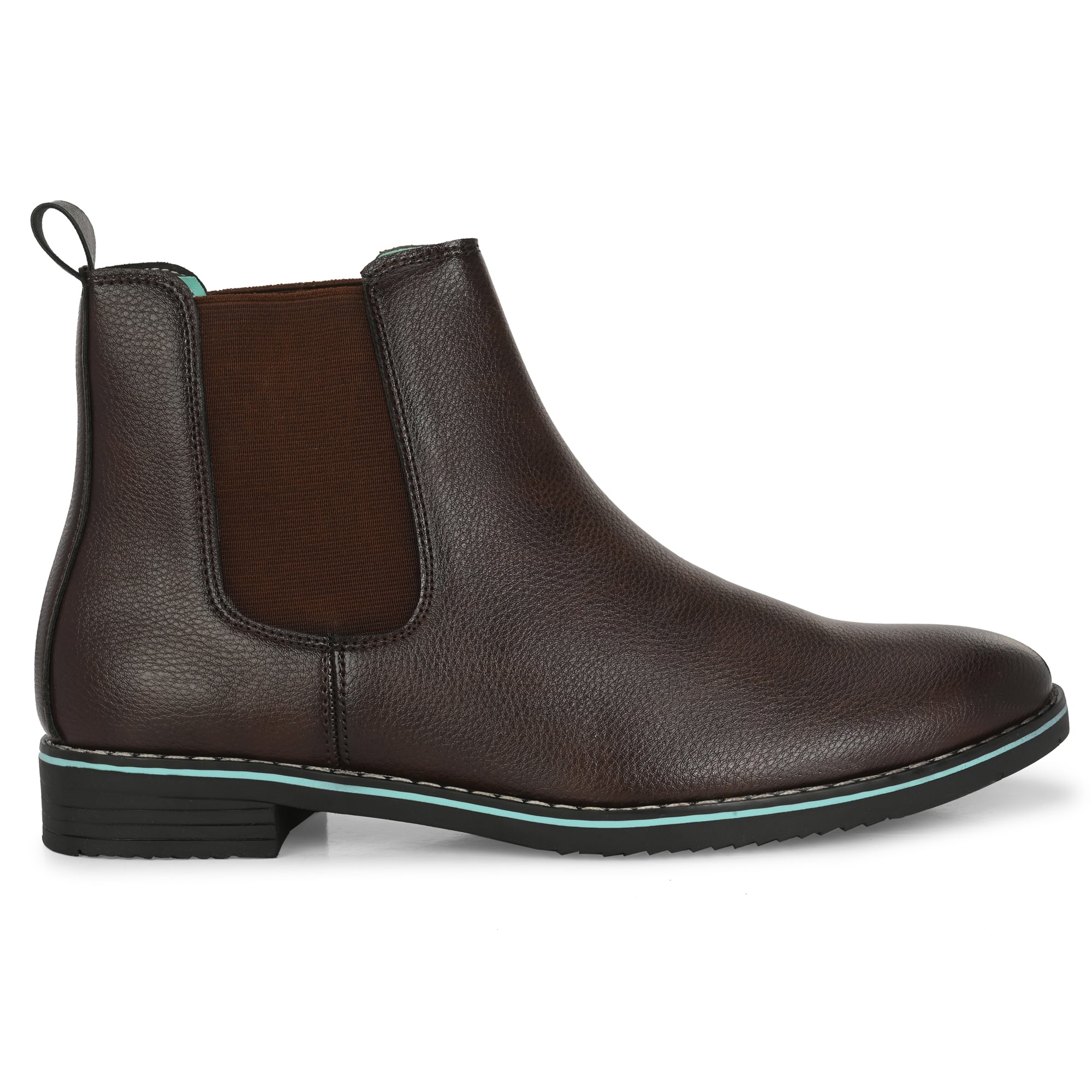 Noak NOAK HANDCRAFTED BROWN FINE MILD GRAIN VEGAN LEATHER CHELSEA BOOT