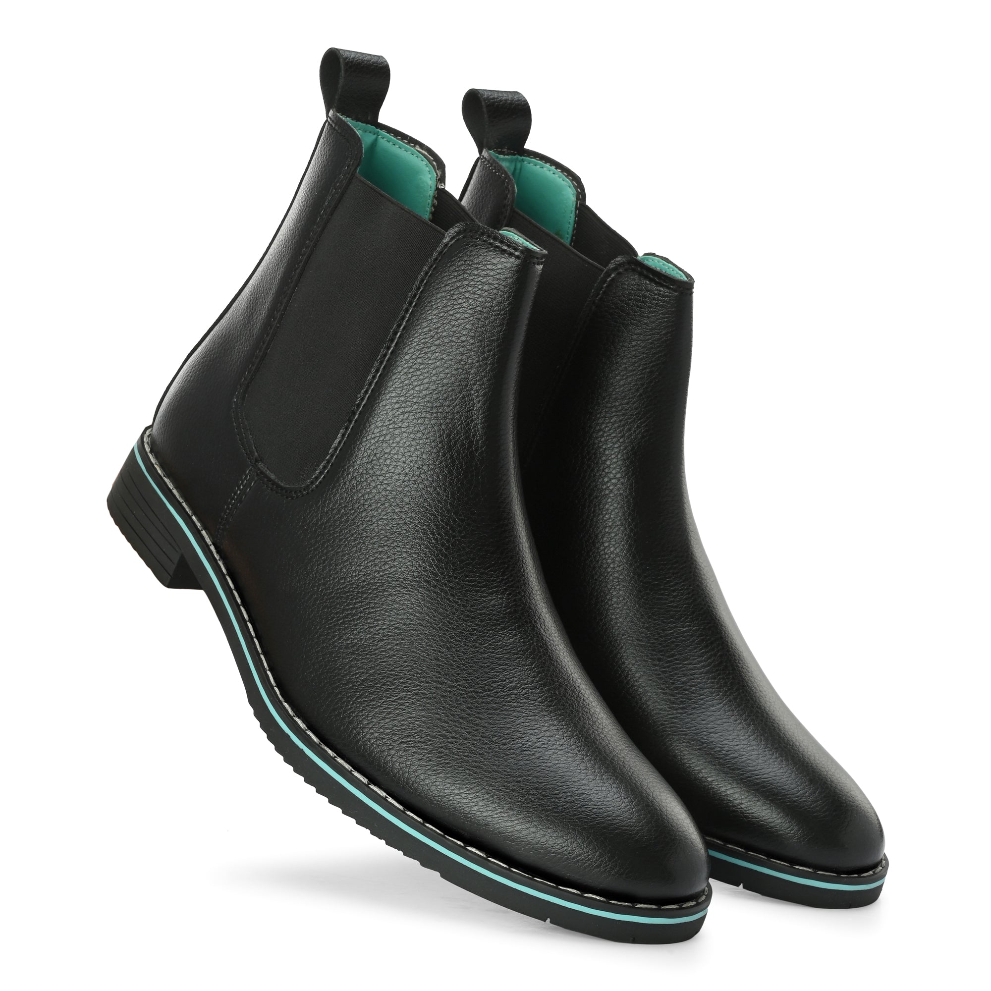 Noak NOAK HANDCRAFTED BLACK FINE MILD GRAIN VEGAN LEATHER CHELSEA BOOT