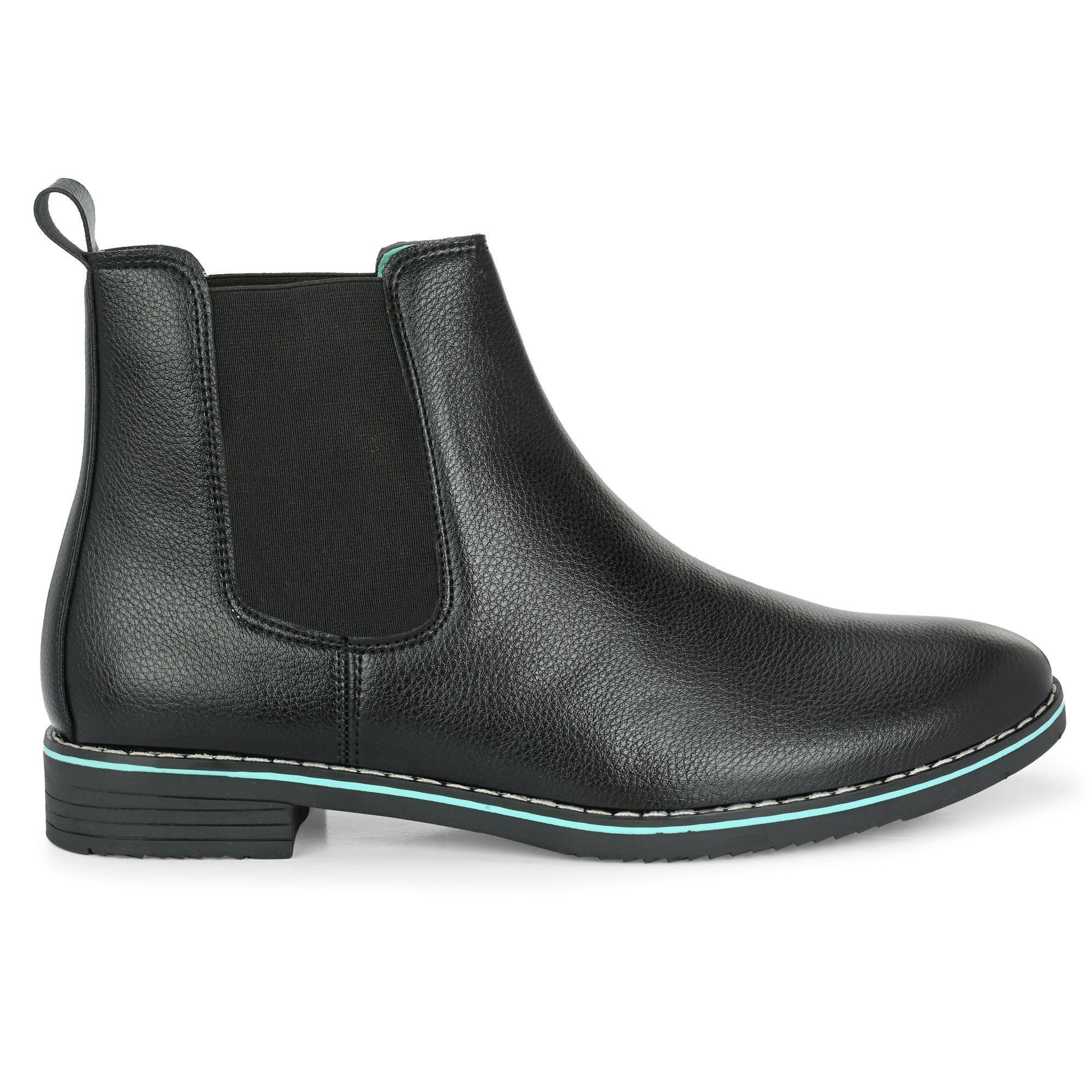 Noak NOAK HANDCRAFTED BLACK FINE MILD GRAIN VEGAN LEATHER CHELSEA BOOT