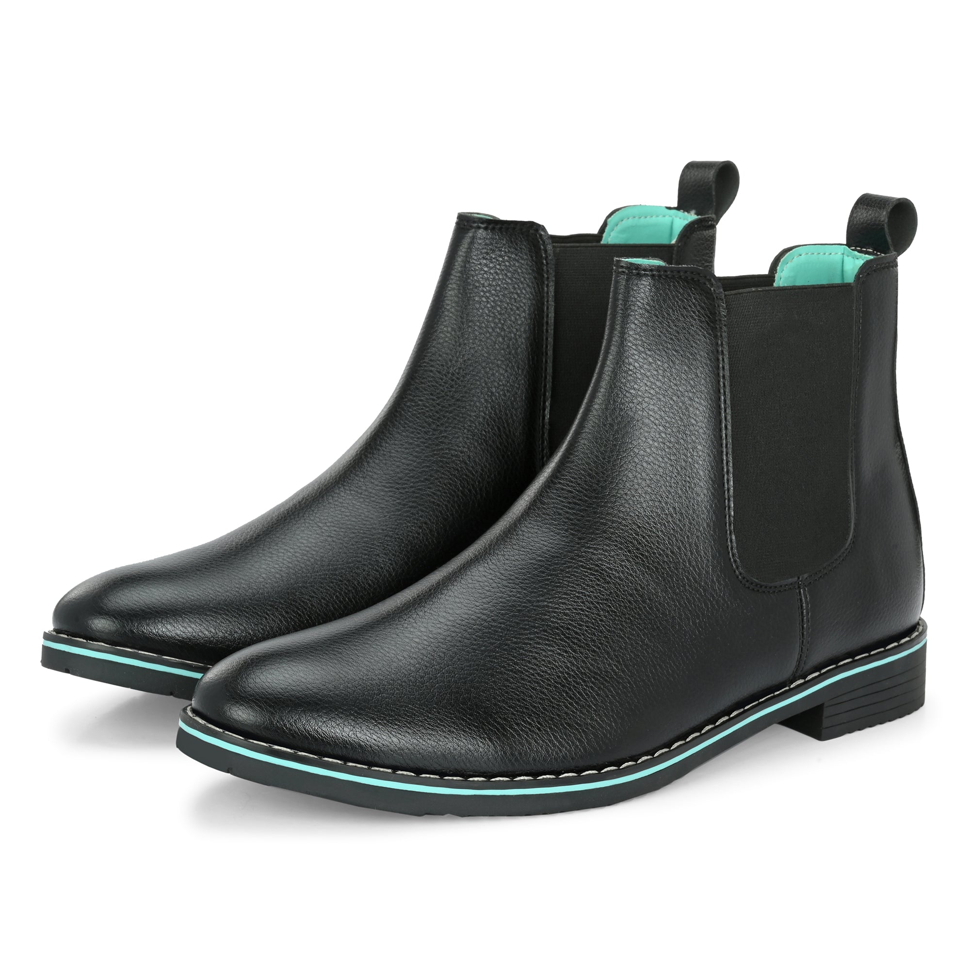 Noak NOAK HANDCRAFTED BLACK FINE MILD GRAIN VEGAN LEATHER CHELSEA BOOT