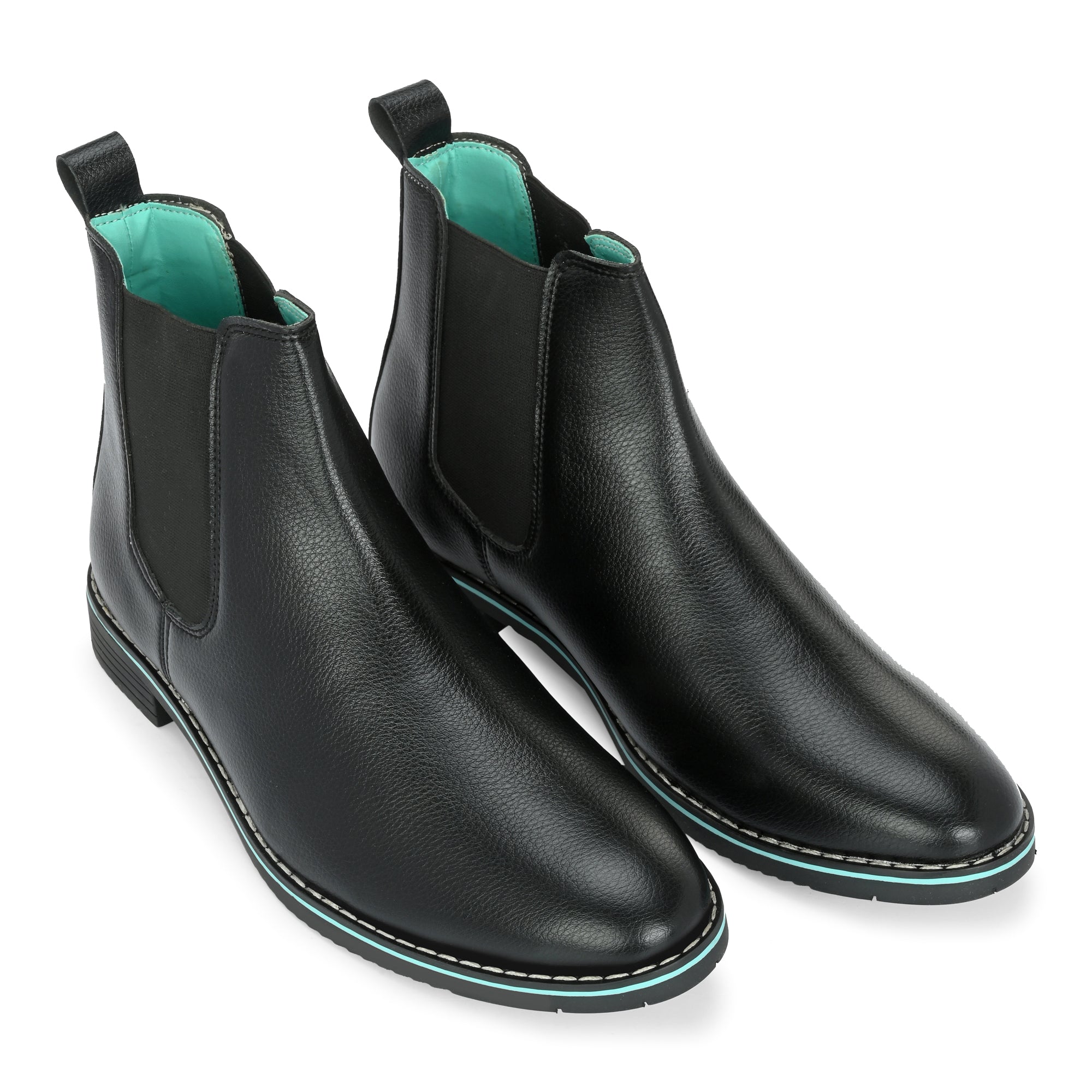 Noak NOAK HANDCRAFTED BLACK FINE MILD GRAIN VEGAN LEATHER CHELSEA BOOT